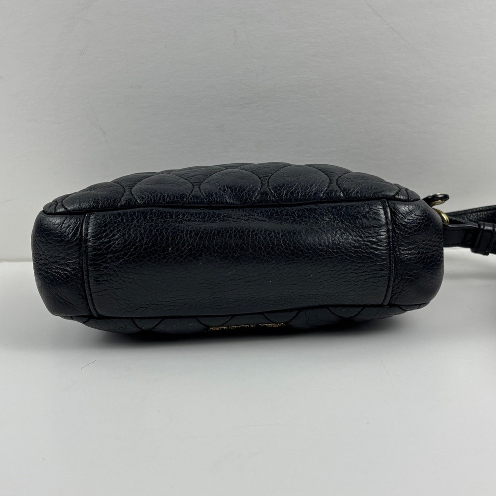 Vera Bradley Sycamore Leather Sydney Crossbody Quilted Bag Womens Black Gold‎ - Picture 4 of 11